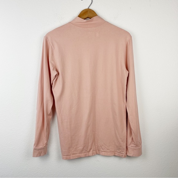 Dutch Bros Pastel Pink Turtleneck Coffee Shirt - Picture 2 of 6